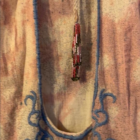 Free People boho slip dress with ruffles. - Picture 6 of 16